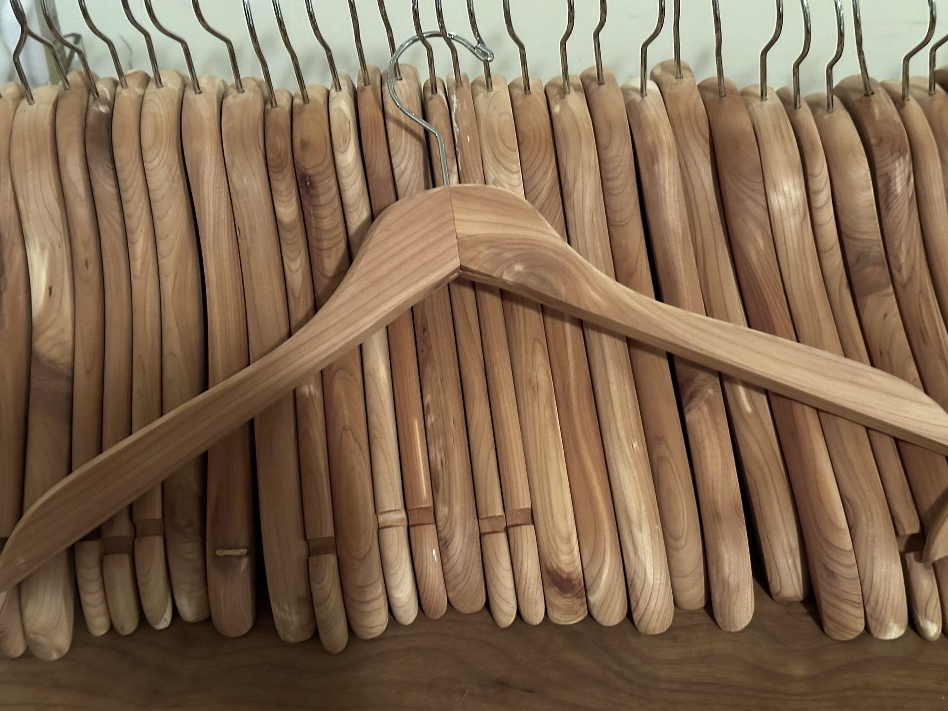 25 Cedar Wood Clothes Hangars! From Container Store