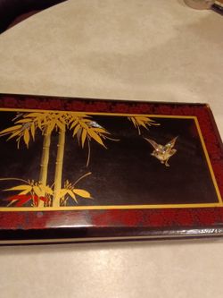 Vintage Japanese Scrapbook With Music Box 