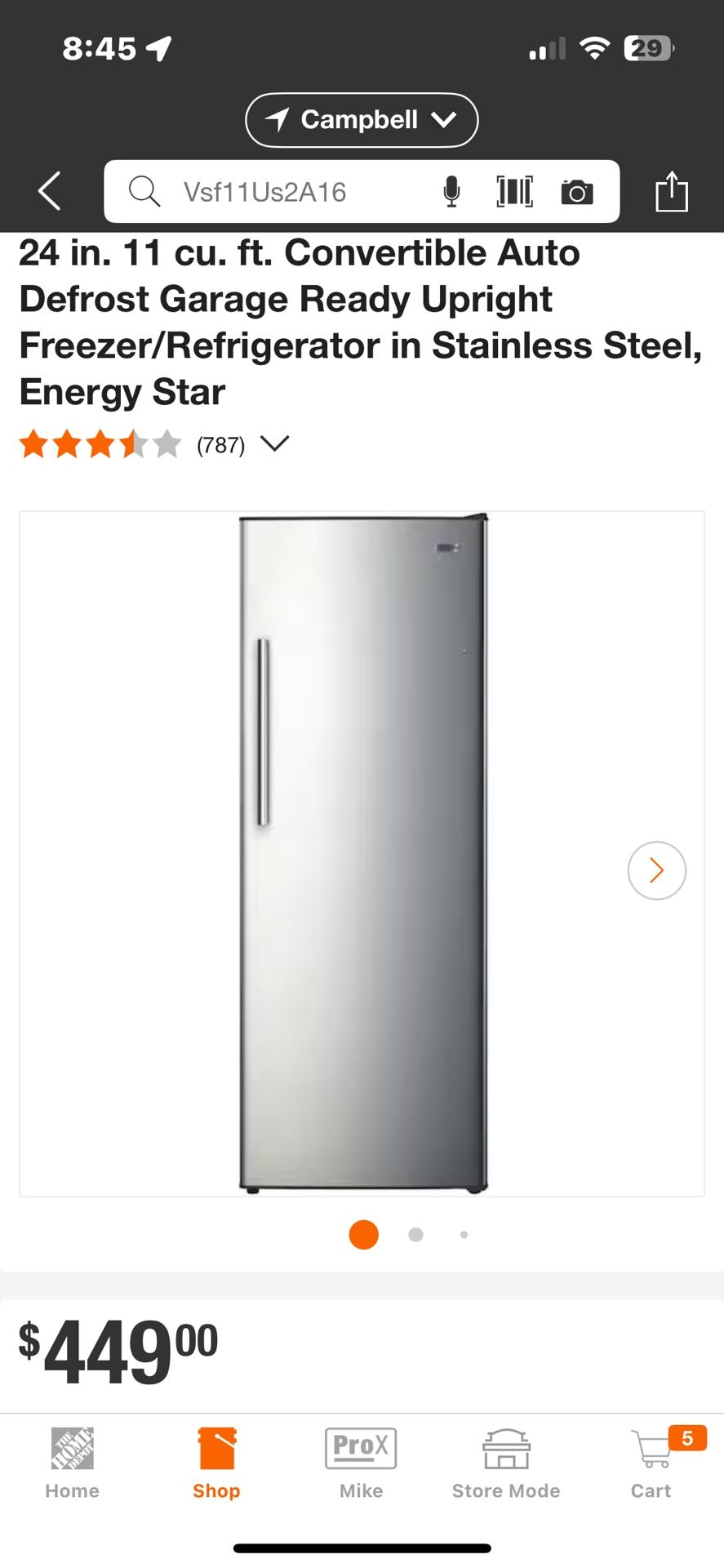 Upright Freezer/Refridgerator