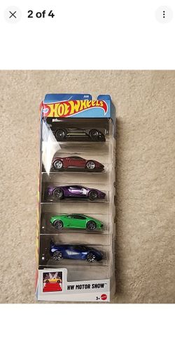 🔥Hot Wheels 5 Pack HW Motor Show Ferrari SF90 + Lamborghini + Exotic Cars 🔥