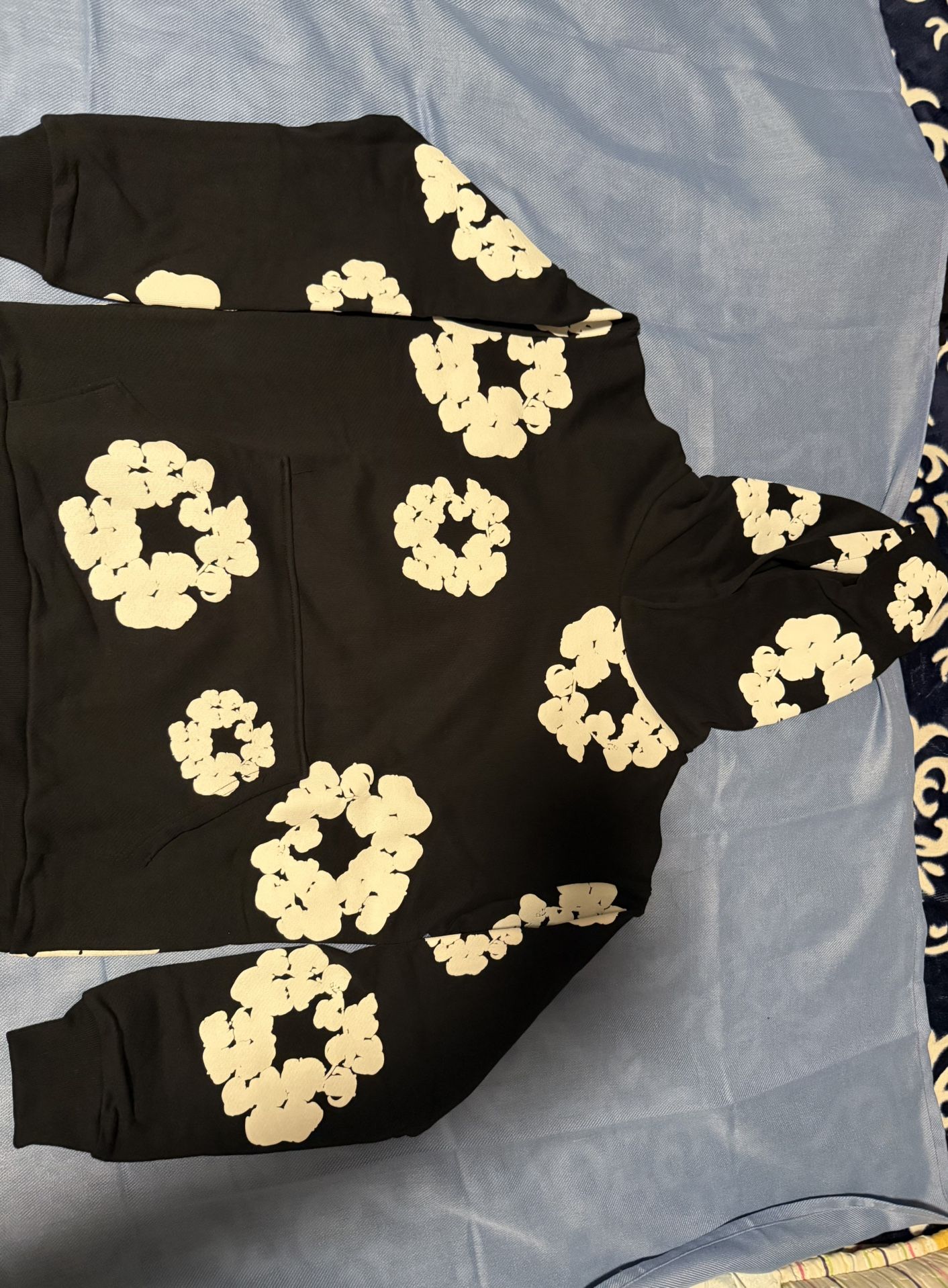 Denim Tears Black And White Hoodie 