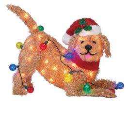 2.75ft Christmas Dog Doodle Yard Decoration