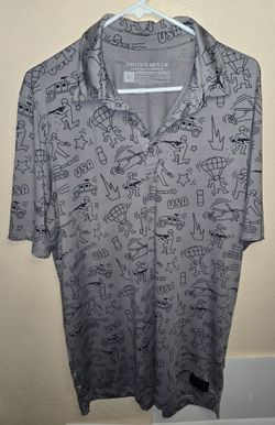 Grunt Style Men's Cartoon Military Themed Print Polo Polyester Spandex Blend Fun