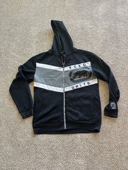 Ecko Unltd. Men's Colorblock Full Zip Fleece Hoodie w/ Pockets Sz L