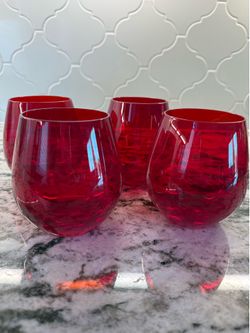 Pottery Barn Stemless Wine Glasses