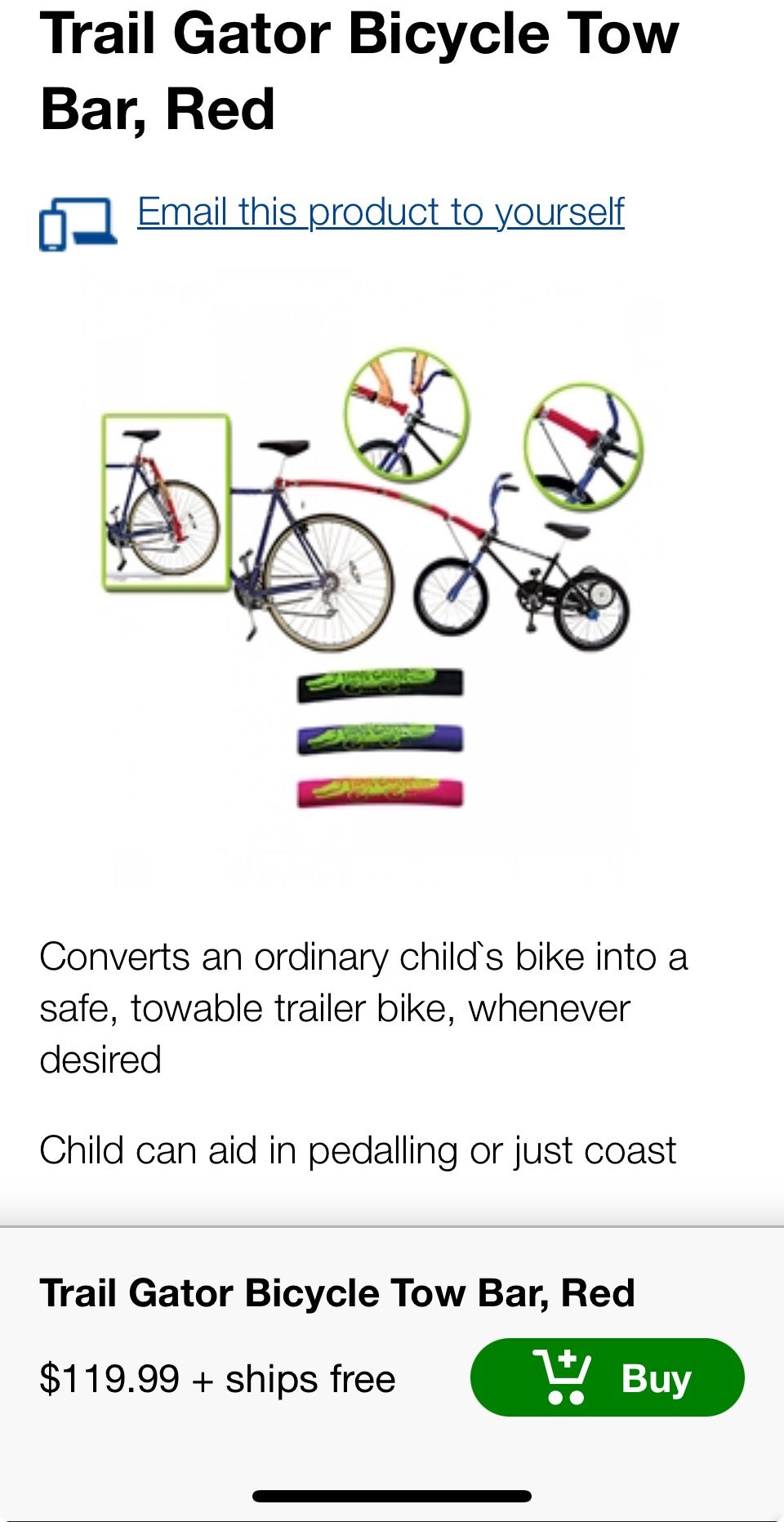 Trail-Gator Tow Bar Bicycle Trailers