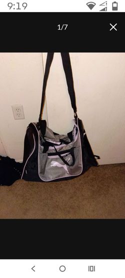 Puma duffel bag or red wig or gray wig new