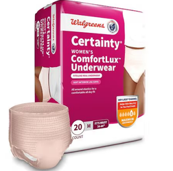 Walgreens ComfortLux Adult Incontinence Underwear for Women Medium