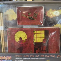 Naruto Sushi Set W/chopsticks