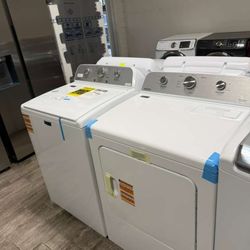 Maytag mega capacity washer and dryer set electric brand new