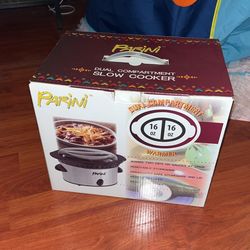 Parini Slow Cooker With Dual Compartment