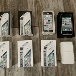 iphone 4 boxes and ipod
