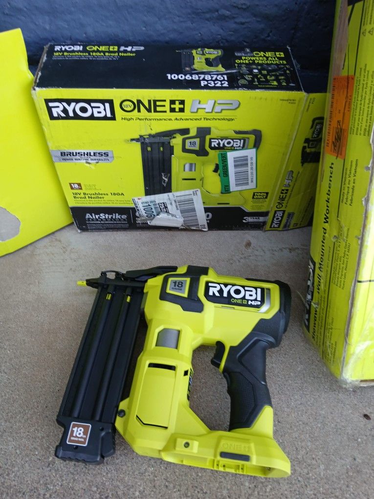 Brad Nail Gun 18ga Ryobi 18v Tool Only