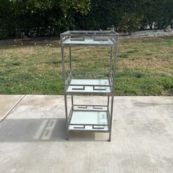 3-Tier Square Metal Shelf