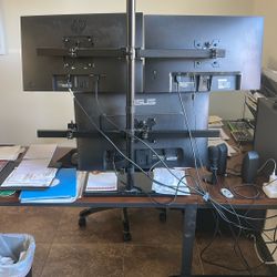 1 To 4 Monitor Mount Up To 27 Inch Monitors 