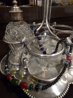 Men's necklace Natural Gemstones Ruby Emerald Sapphire And more Sterling Silver.