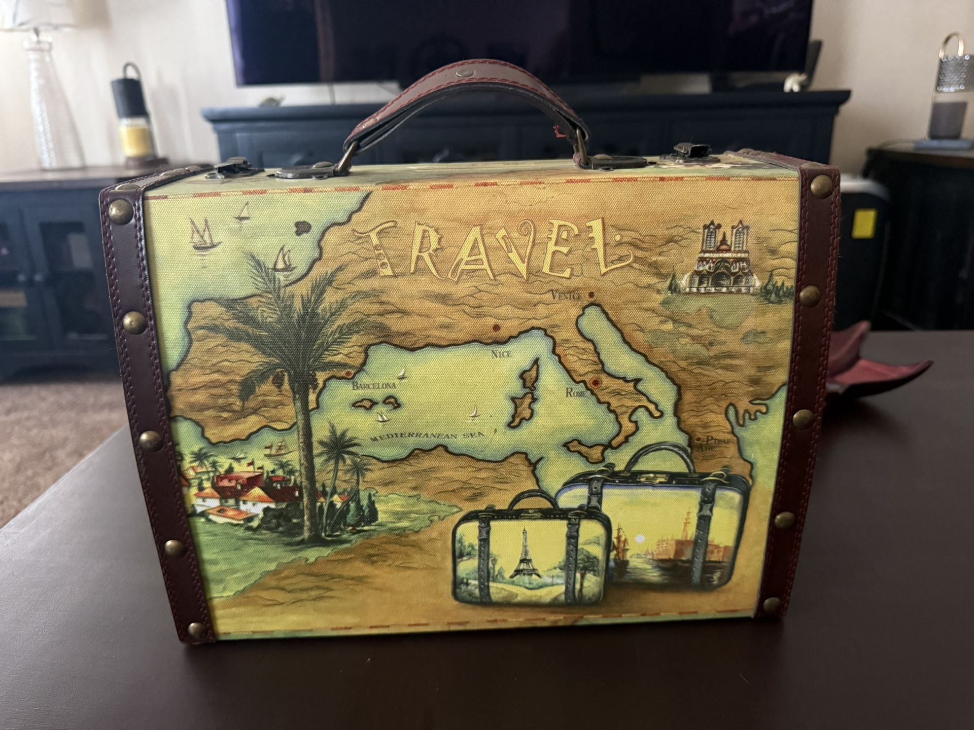 Vintage Mini Decorative Suitcase