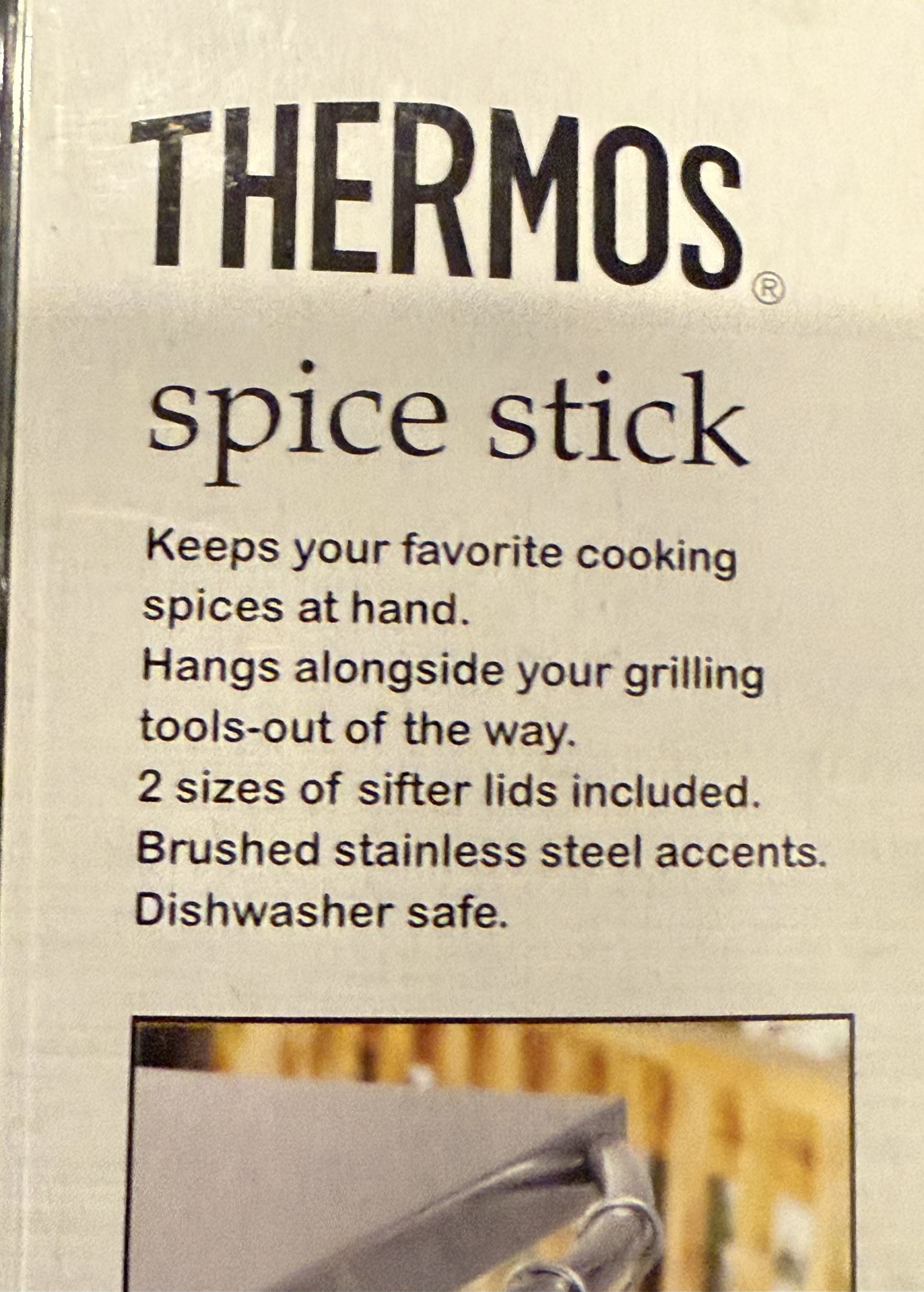 Thermos Hook Hanging Spice Rack for Grill BBQ Charbroil 7592 -4 Sections