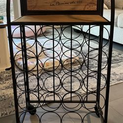 Bar Cart Wine Rack