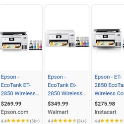 EPSON ECO TANK  ET-2850 with extra Ink