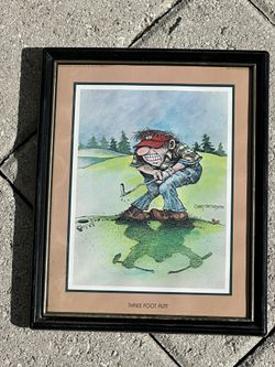 Golf Framed Art Painting 
