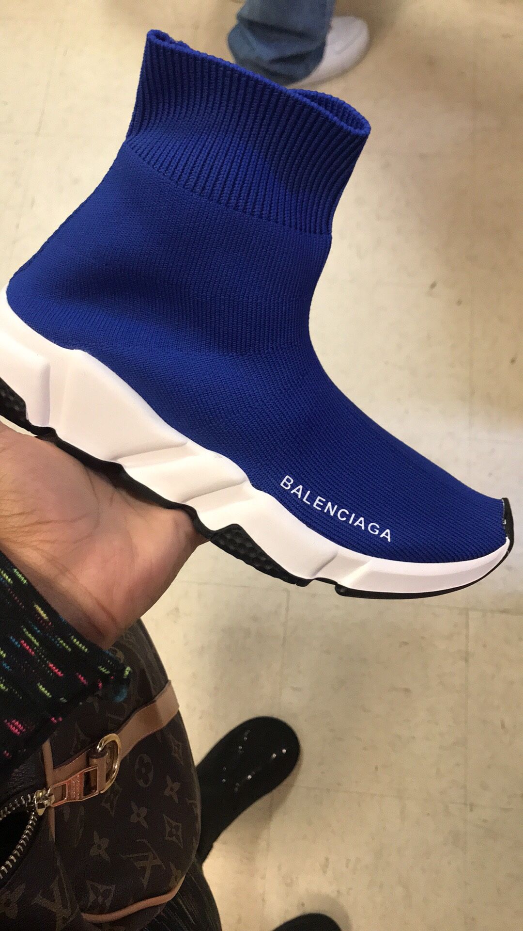 balenciaga sock shoes grey