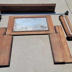 Old Oak Mantel Parts