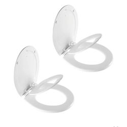 7798: New 2pk Mayfair NextStep2 Toilet Seat with Built-In Potty Training Seat, Slow-Close, Removable that will Never Loosen, Round, White, 2-Pack

