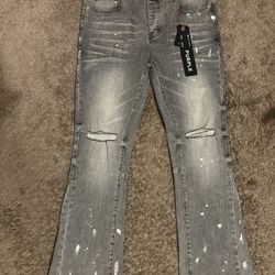 Flared purple jeans (size 32)