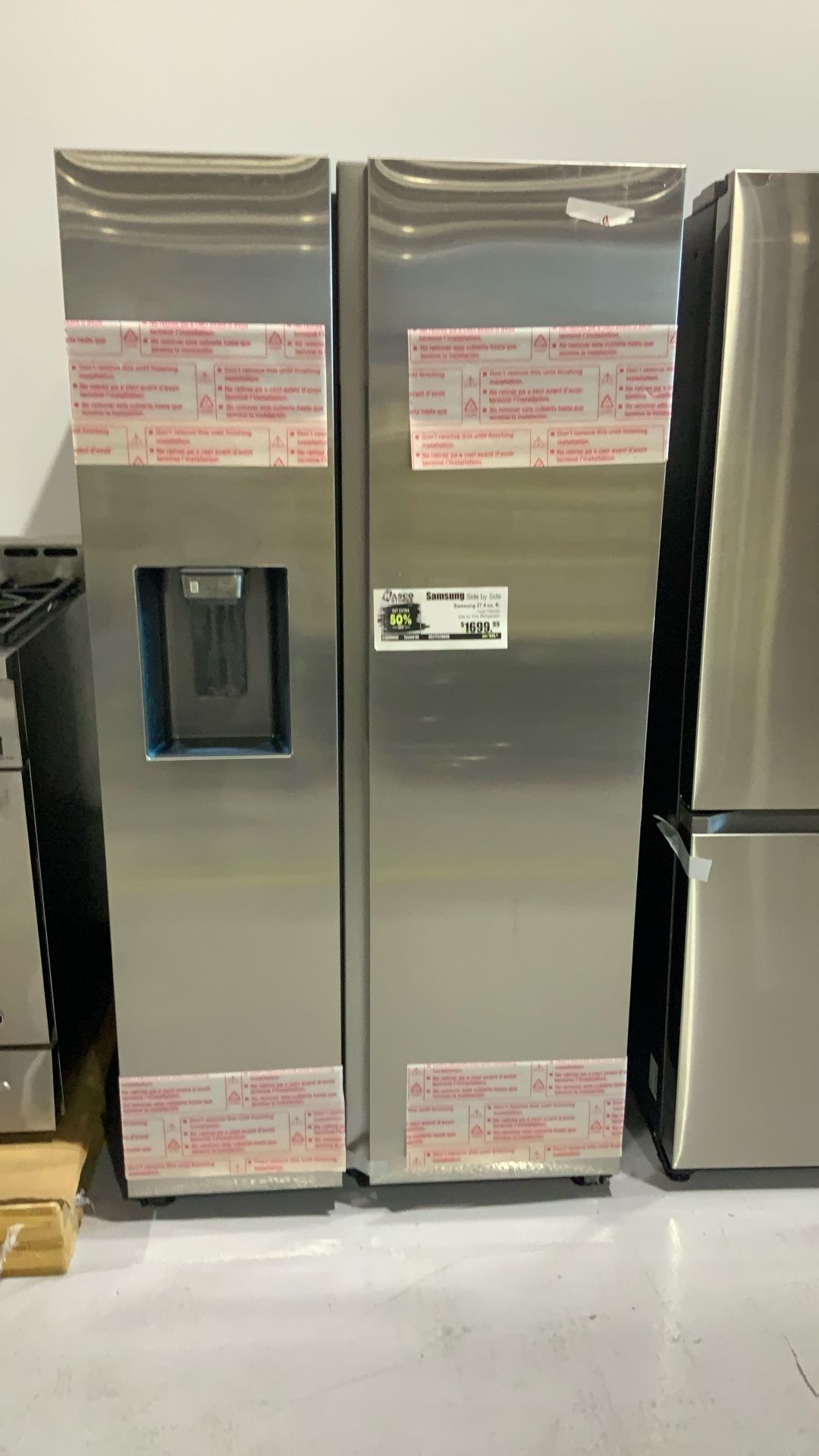 Samsung Side By Side 27.4 Cu Ft Refrigerator