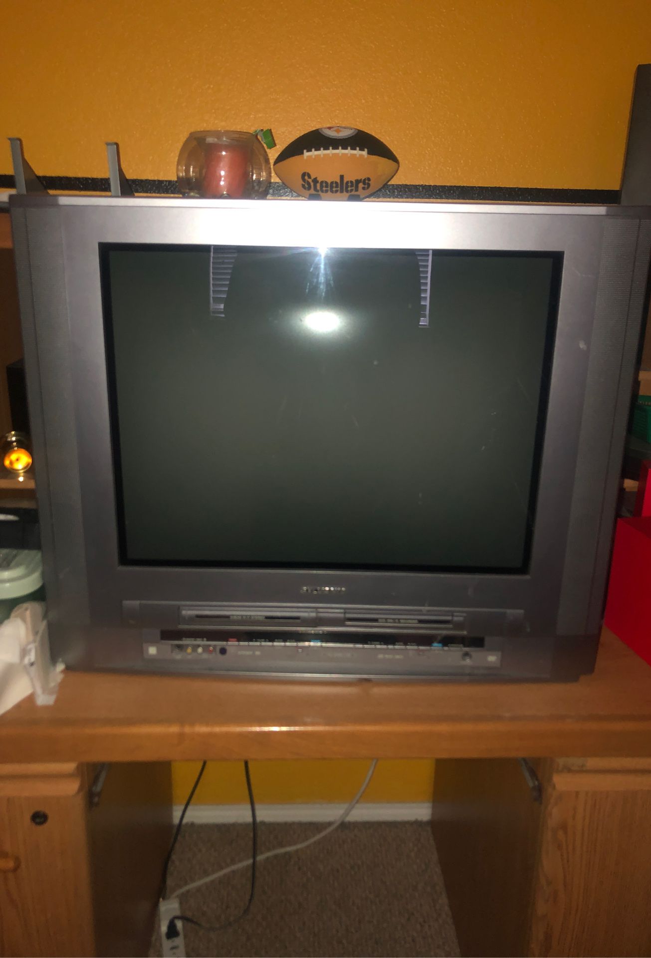 Sylvania TV with built in VCR and DVD player