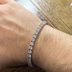Diamond Tennis Bracelet in White Gold- 5mm