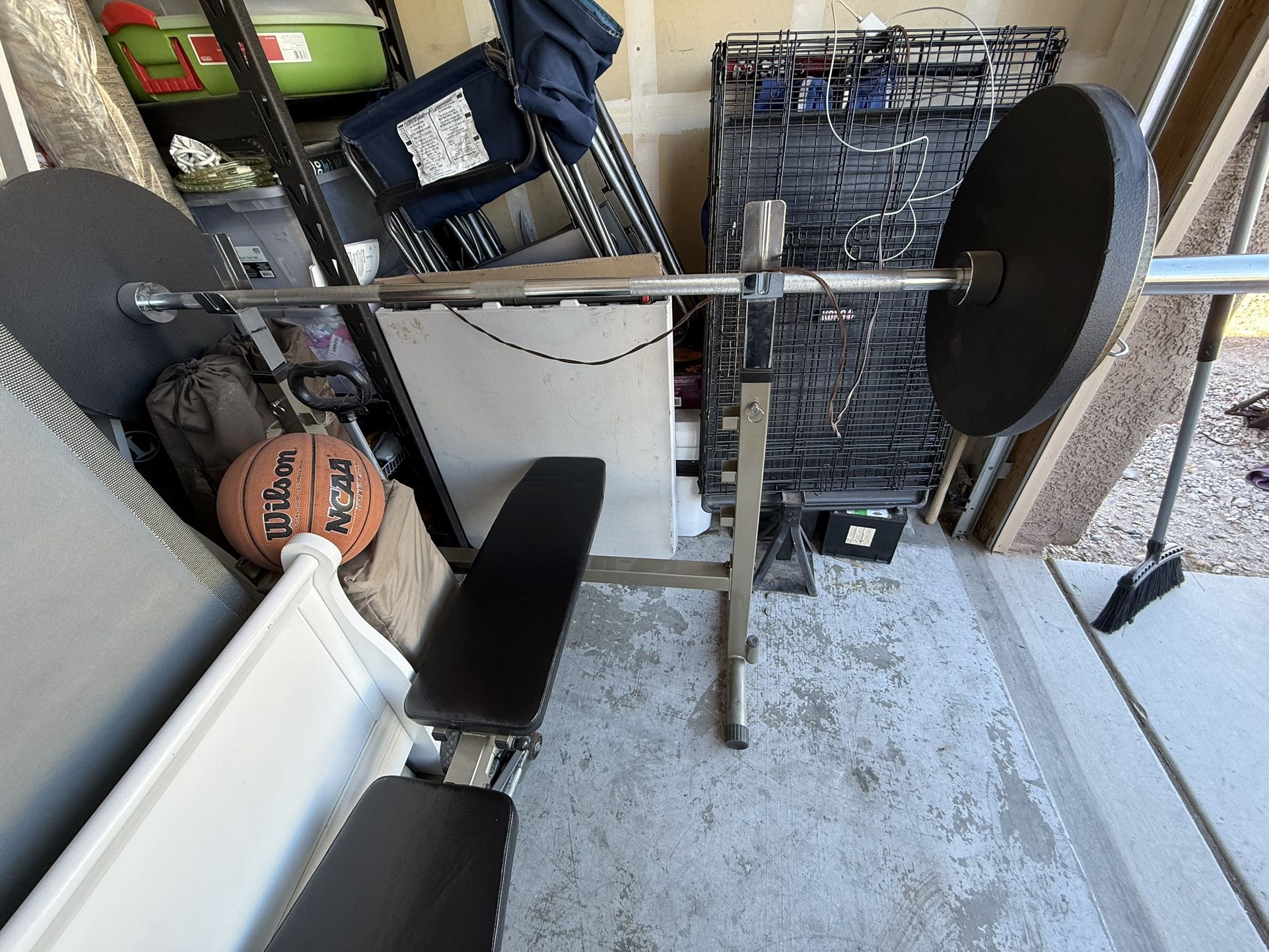 Weight Bench With Weights 