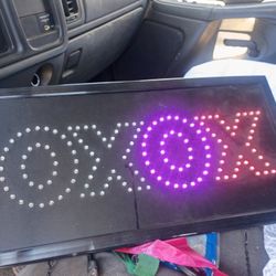 XOXO Light Up Sign Flashing Sides