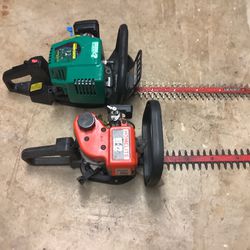 Two Hedge Trimmer Both Need carburetor Clean And New Fuel Supply Line $30.00
