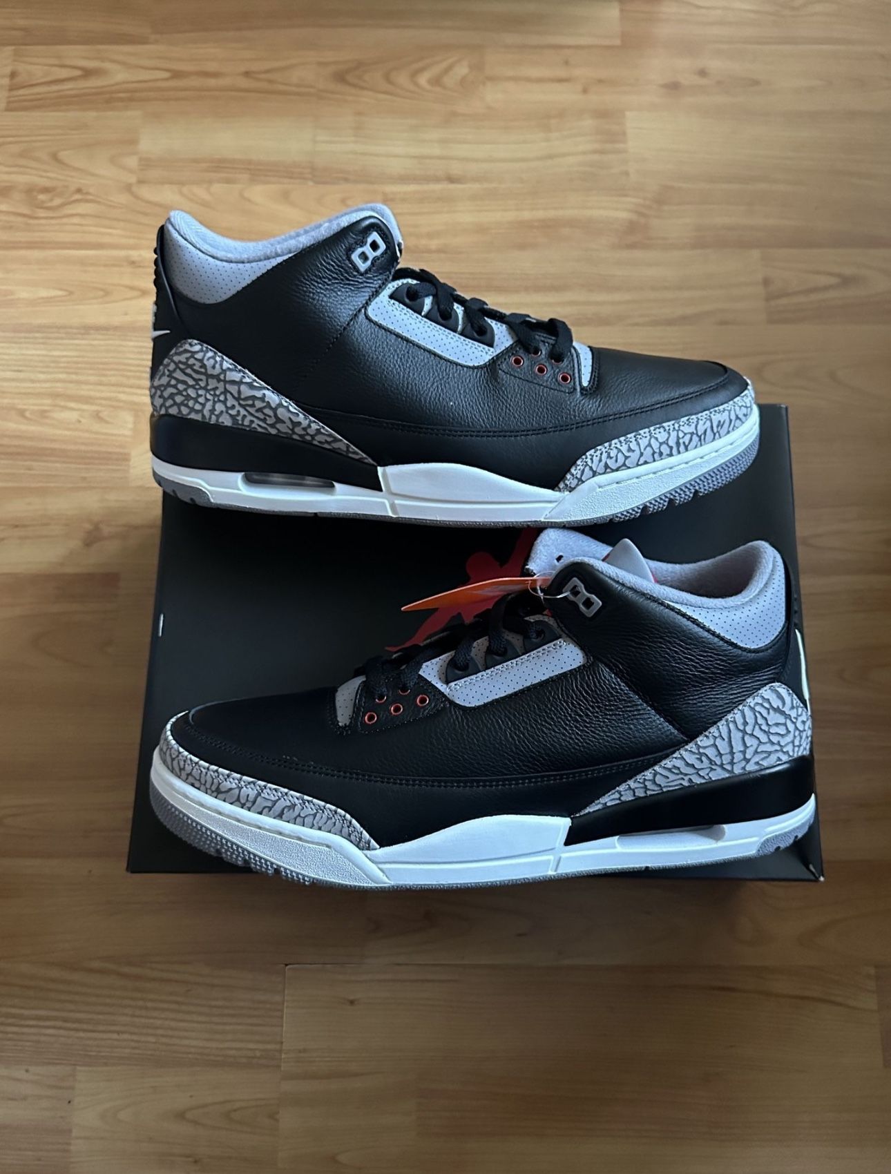 Jordan 3 Black Cement 2024 Sizes 12, 13