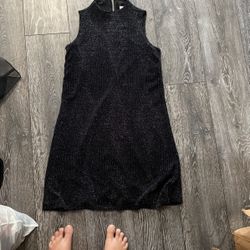 Sparkle Black Dress Size Med
