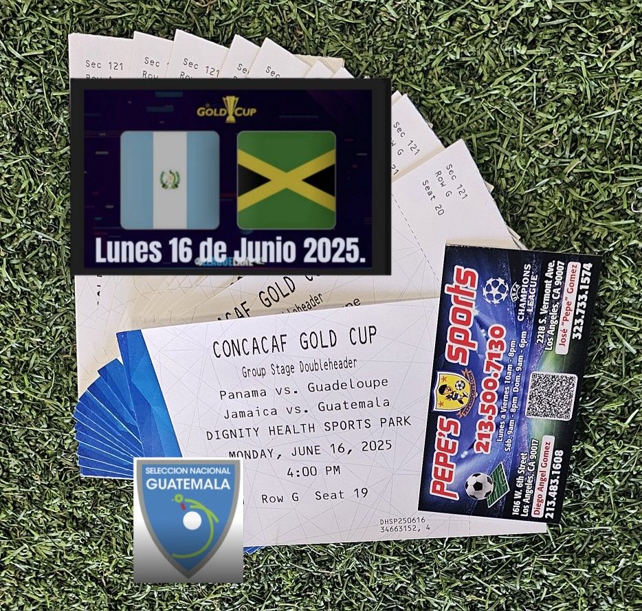 Guatemala Vs Jamaica, Vendemos Boletos.
