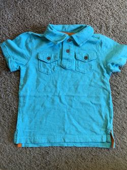 Turquoise polo size 3t