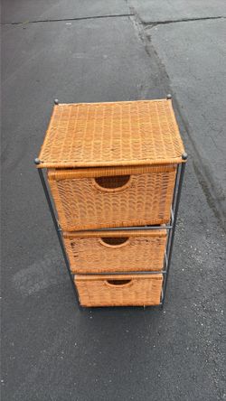3 basket shelving unit