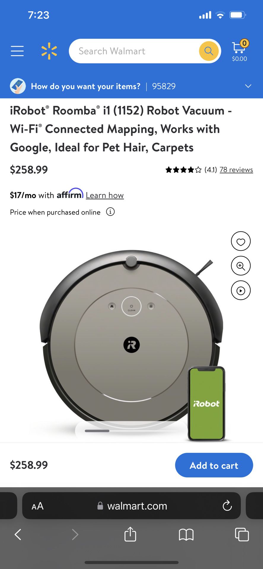 iRobot® Roomba® i1 (1152) Robot Vacuum - Wi-Fi® Connected Mapping, Works  with Google, Ideal for Pet Hair, Carpets