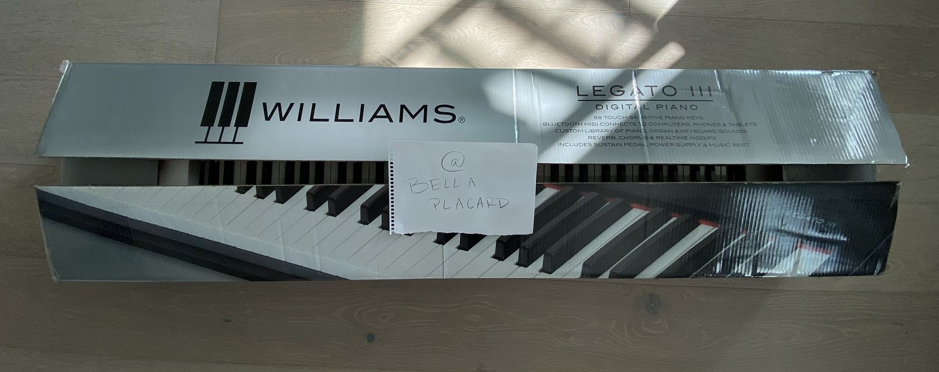 Williams Legato III 88-Key Digital Piano Keyboard - Black Open Box