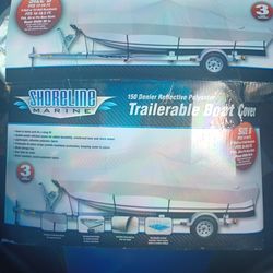 Shoreline marine boat cover