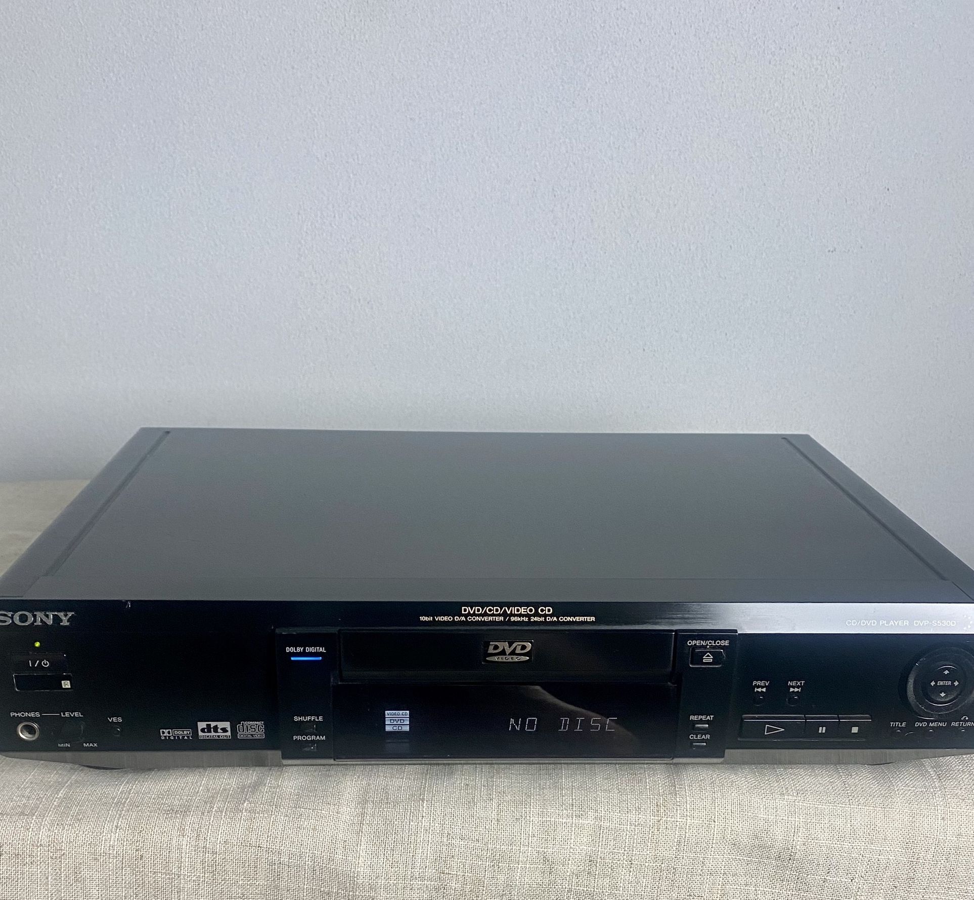 Sony DVP-S530D CD/DVD Player TESTED OBO