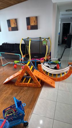 Kids Indoor Play Gym & Toy Lot