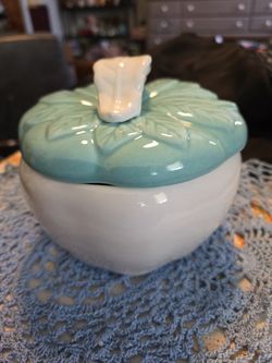 Vtg Hoenig Of California Pottery Lidded Serving Dish 