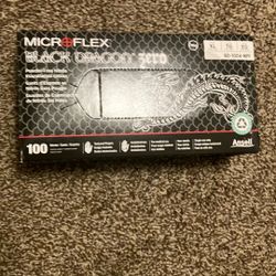S,M,L,XL. Micro Flex Gloves Black