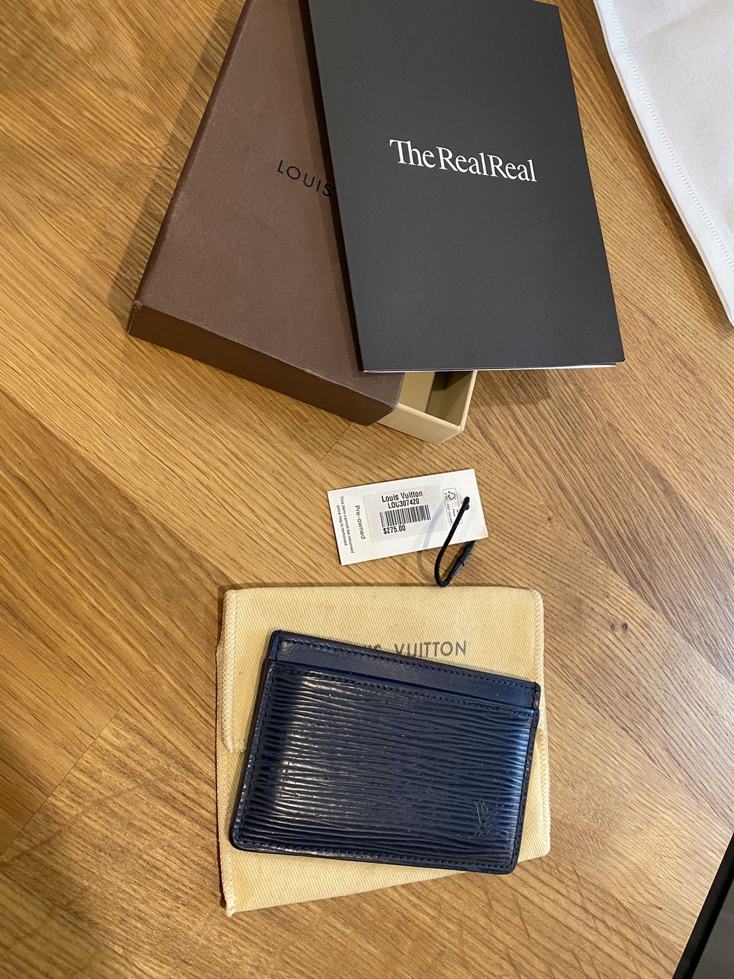 Louis Vuitton Epi Midnight Card Holder Wallet