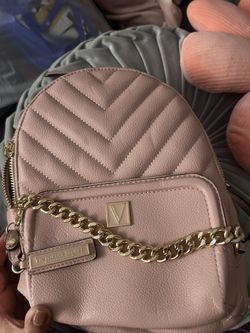 pink victoria’s secret small backpack/black backback