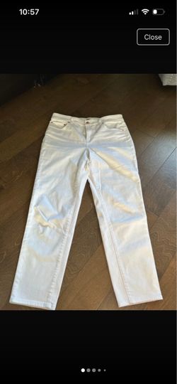 Women’s White Talbots Denim